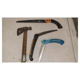 (3) Saws (1) Hatchet