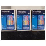 (3) Ascensia MICROLET Lancets for Glucose Blood