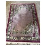 48"x75" Oriental Floral & Leaves Rug