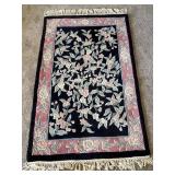 41.5"x67" VTG Floral Rug