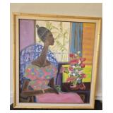 38x34 Framed Oil On Canvas
