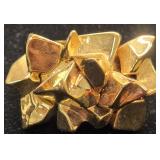 CC Skye Fools Gold Nugget Ring Sz 7