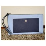 Michael Kors Large Blue Color Block Wristlet