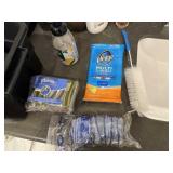 Box Of Soap & Some Cleaning Supplies