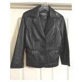 Kenneth Cole Leather Jacket Sz MD