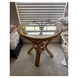 Round Bamboo End Table 24ï¿½x24ï¿½