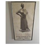 Vintage Gaston Lachaise Exhibit Poster 13x25