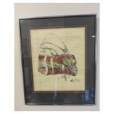 Vicki Blumenthal Signed Print "Paper Bags" 24x20