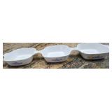 (3) Vintage Small Corningware Dishes