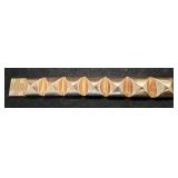 CC Skye Studded Hinge Gold Plated Bracelet