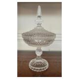 Pressed Glass Footed Candy Dish