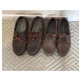 (2) Pr Timberland Leather Boat Shoes 9.5