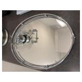 Stainless Bathroom Hooks + Mirrored Tray