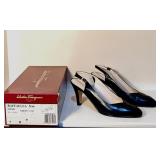 Salvatore Ferragamo Black Slingback Pumps Sz 7