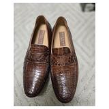 Rare Mezlan Crocodile Skin Loafers With Mezlan