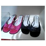 (2pr) Charles Jordan Mules Sz 7/7.5