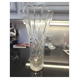 14" Heavy Thick Crystal Vase