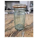 Glass Vintage 12 Sided Glass Jar, Glass Storage