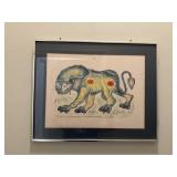 Framed Lion Print 16"x20ï¿½