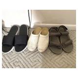 All In Motion Slides Sz 13, Teva Sandals 8.5,
