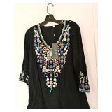 NWT Cotton Embroidered Top Sz MD