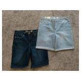 (2) Seven Jeans Bermuda Shorts Sz 16