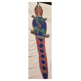 52" Vintage African Yoruba Beaded Sash Figural