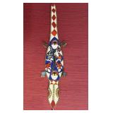 52" Vintage African Yoruba Beaded Sash Figural