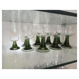 (9) Vintage Roemer Wine Glasses