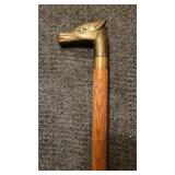 Brass Horse Head Cane