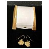 14K Gold Fish Earrings