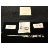 Gucci Sterling Silver Interlocking GG Chain