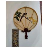 Japanese Hand Fan & Wooden SAKURA Wall Art