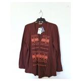 NWT Lucky Brand Maroon Top MD