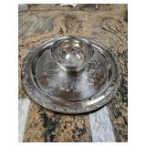 Onieda Silver Tone Chips & Dip Platter
