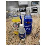 (3) Bottles Club Soda, Bottle of Tonic & Small