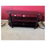 Black Glass TV Stand 52ï¿½x19ï¿½x24ï¿½