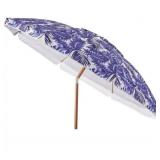 Mainstays 6.5 Feet Beach Umbrella w/Tilt, Blue