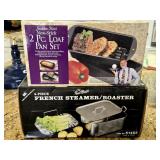 (2) NIB Loaf Pan Set + NIB 4Pc French Stramer