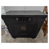 Asian style wood Cabinet 38x21x29H