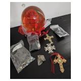 Jewelry , Keychains & Rose Globe