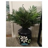 Faux Plant in Ceramic Planter
