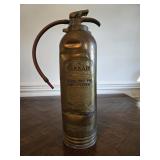 General Quick Aid Antique Brass Fire Extinguisher