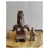 Mexican Aztec Statue (1) Jalisco Bichrome, Shell