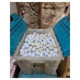 Bin of golf balls