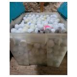 Bin of golf balls