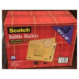 NIB Scotch Bubble Mailer, 10 1/2" x 15", Size #5,