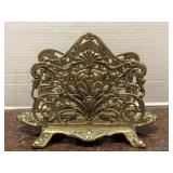 Antique Bradley And Hubbard Brass Letter Holder