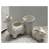 3 Pc Ceramic Bathroom Decor