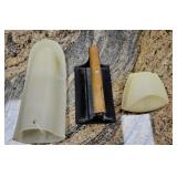 (2) Silicone Pot Holders & Cast Iron Bacon Press